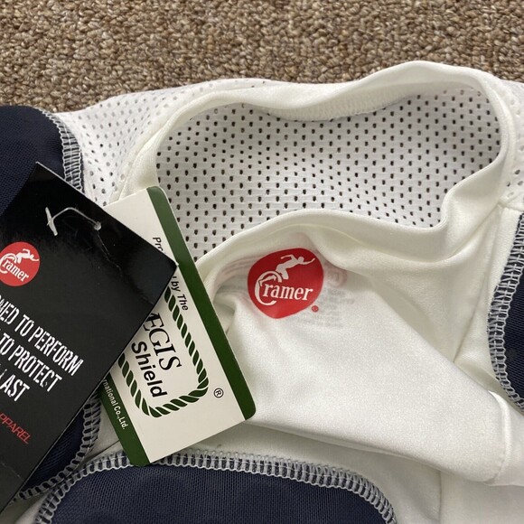 New Cramer Youth Large white Padded football jersey nwt - Picture 3 of 4